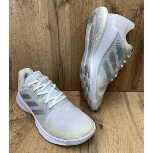Adidas Crazyflight Indoor Women's Athletic Shoes Sneakers Silver White Size 7.5